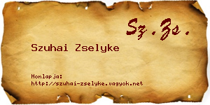 Szuhai Zselyke névjegykártya